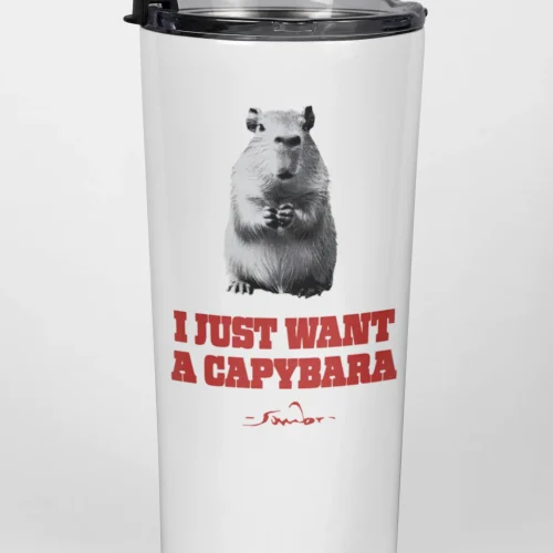 I Just Want A Capybara Water Bottle