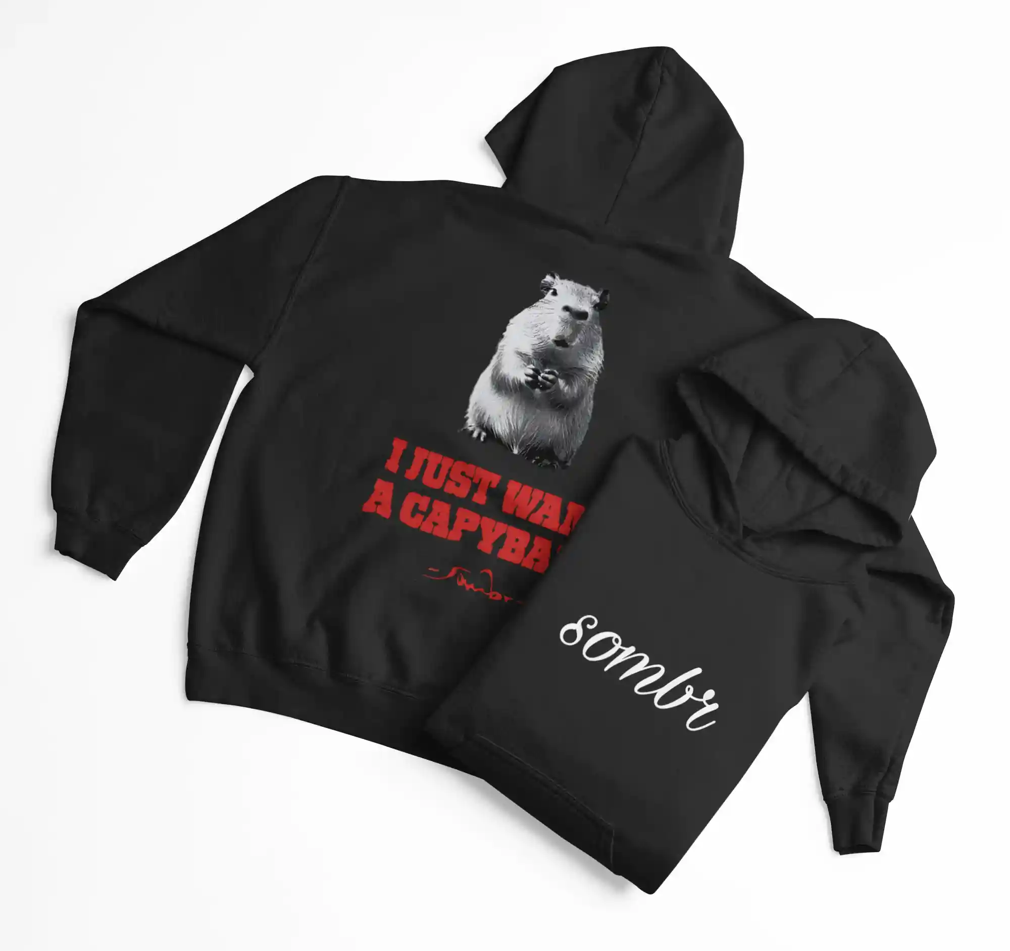 I Just Want A Capybara Hoodie - Image 3